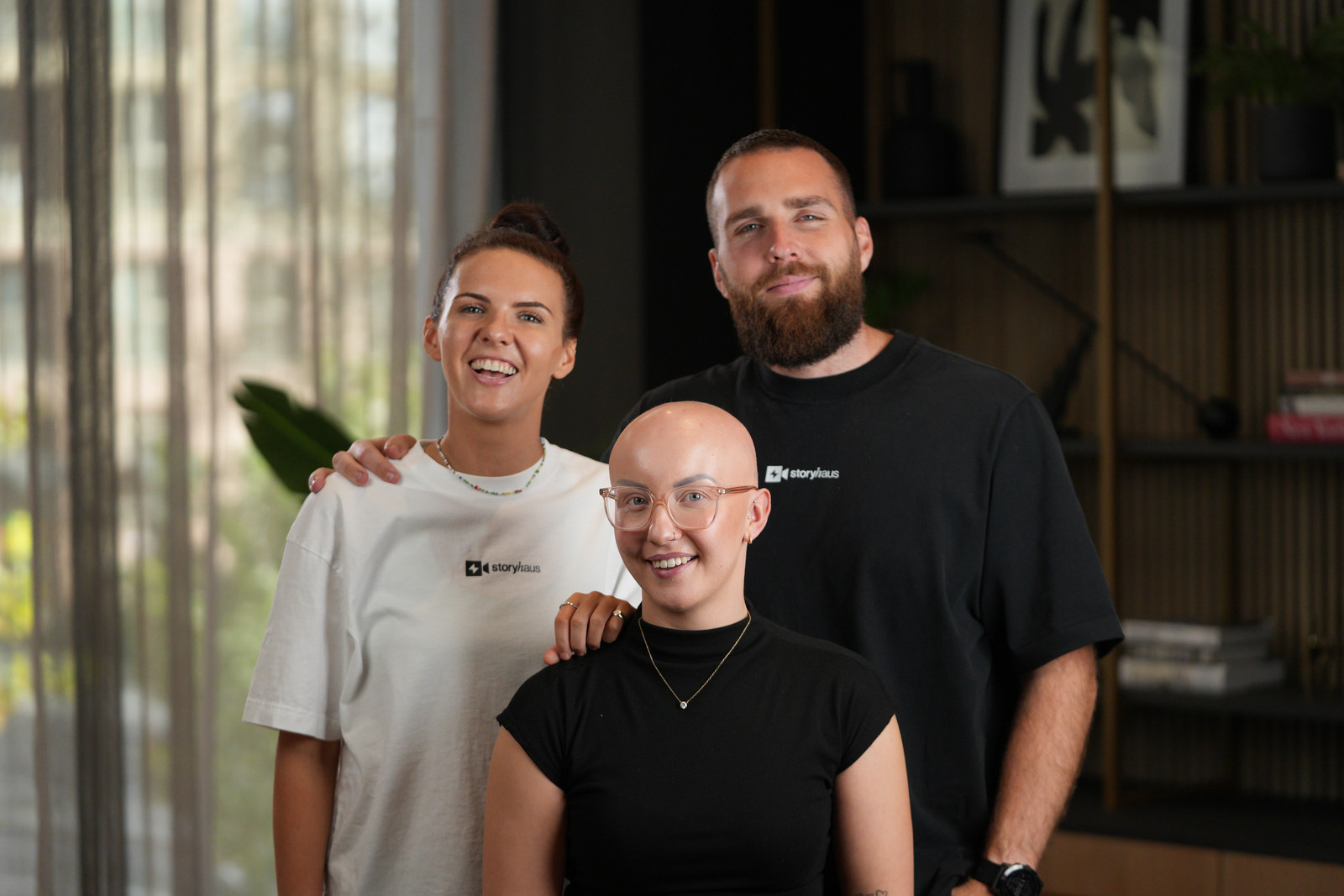 Three members of the Storyhaus team